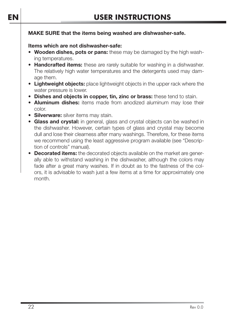 User instructions | Smeg STA4645U User Manual | Page 39 / 93