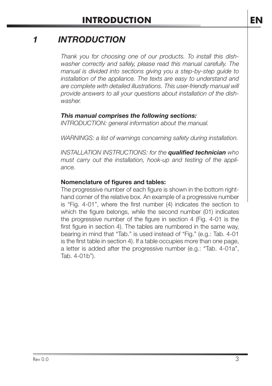 Introduction, 1 introduction | Smeg STA4645U User Manual | Page 57 / 93