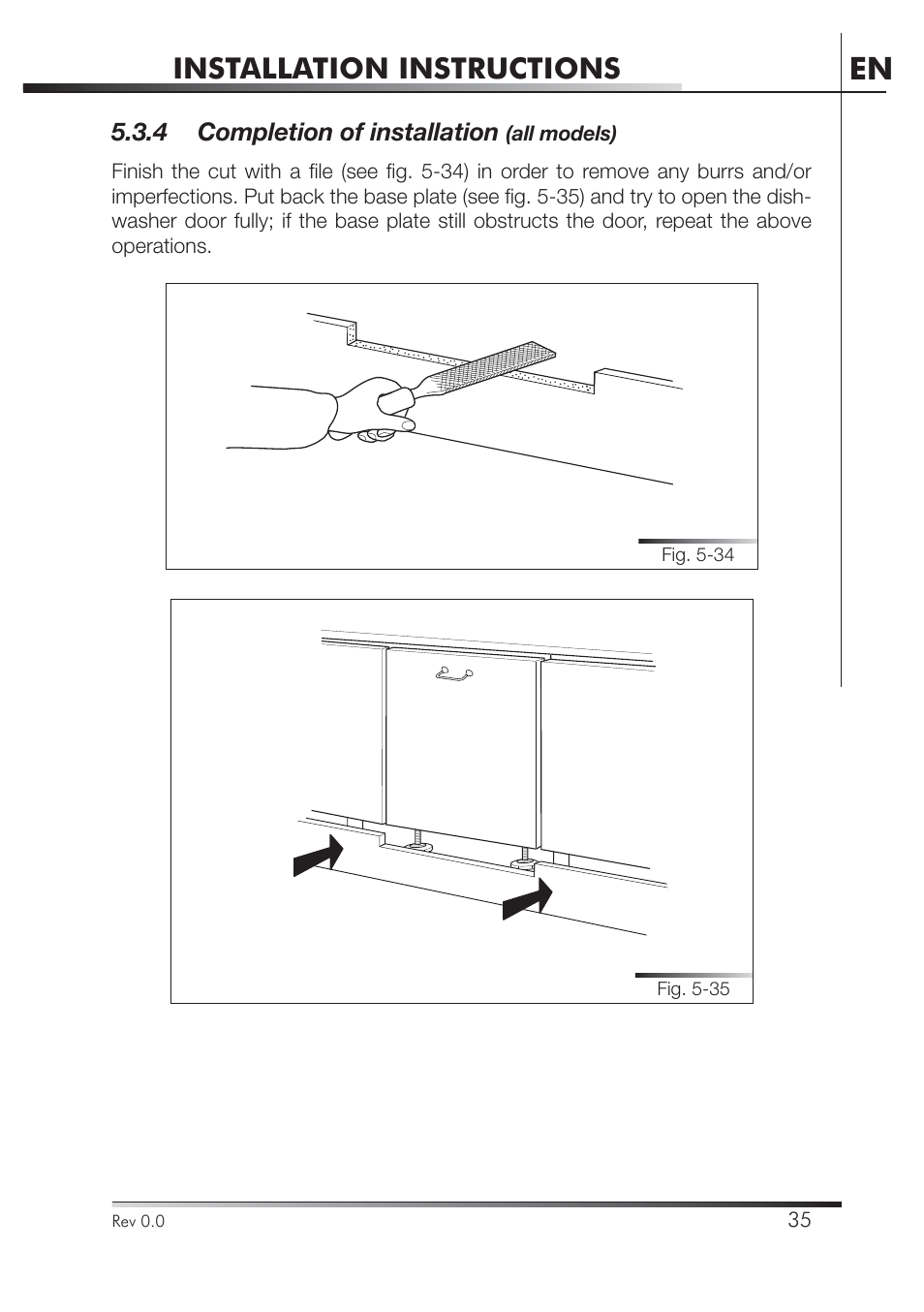Installation instructions | Smeg STA4645U User Manual | Page 89 / 93