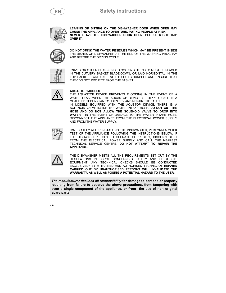 Safety instructions | Smeg DD409S User Manual | Page 17 / 38