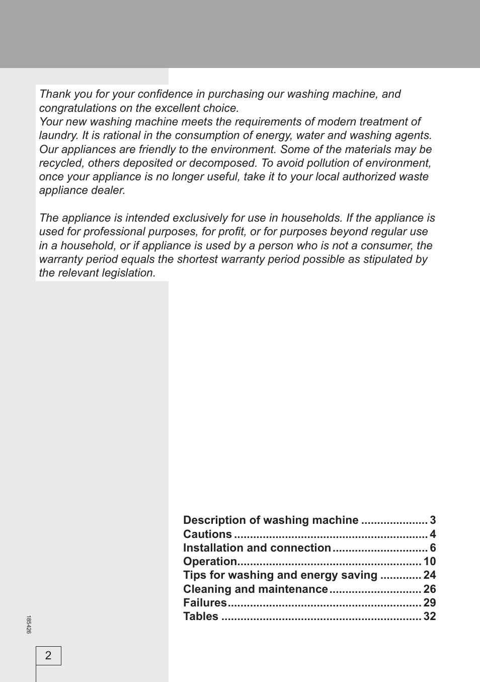 Smeg 185426 User Manual | Page 2 / 36