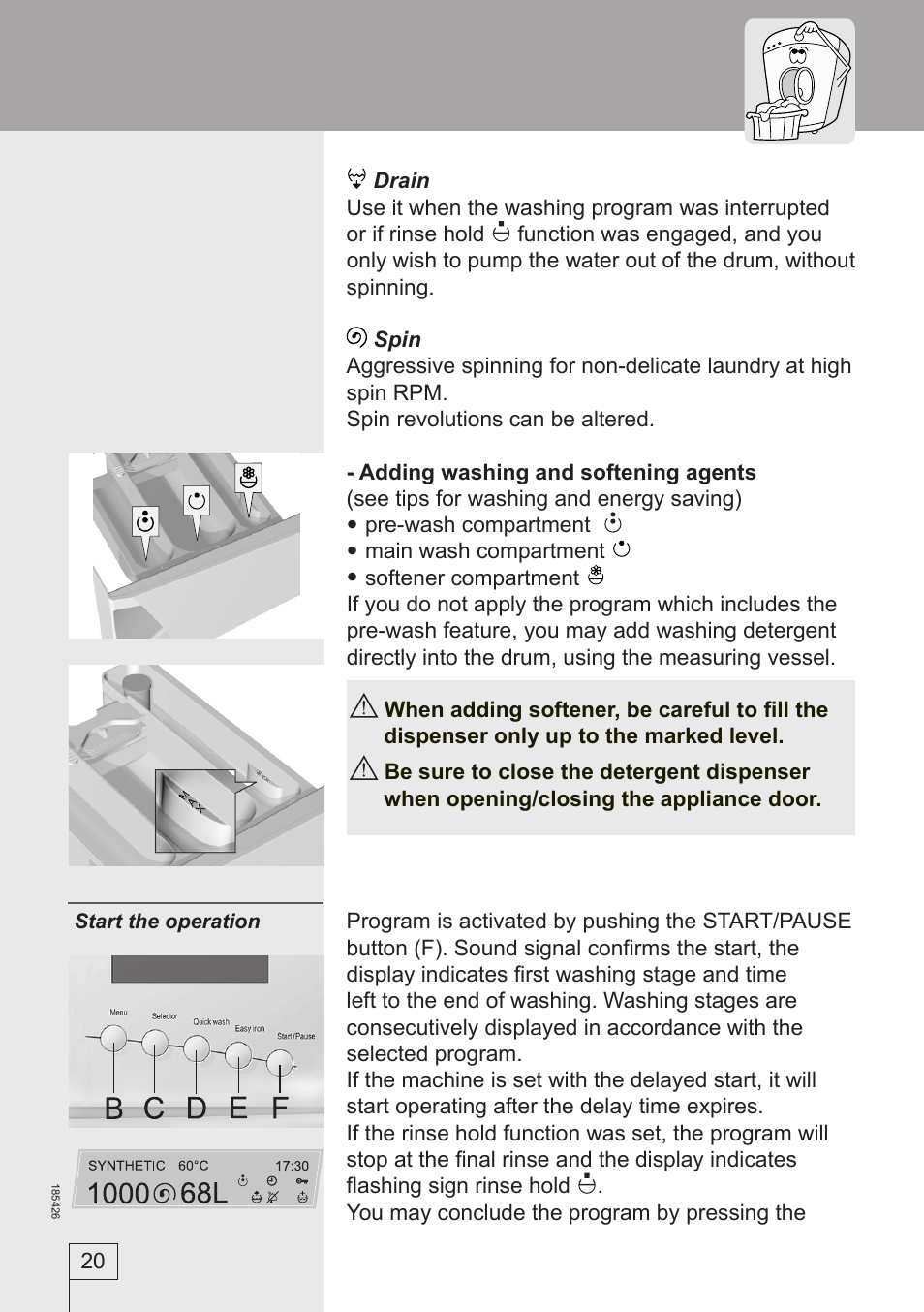 Smeg 185426 User Manual | Page 20 / 36