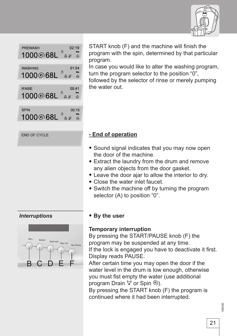 Smeg 185426 User Manual | Page 21 / 36