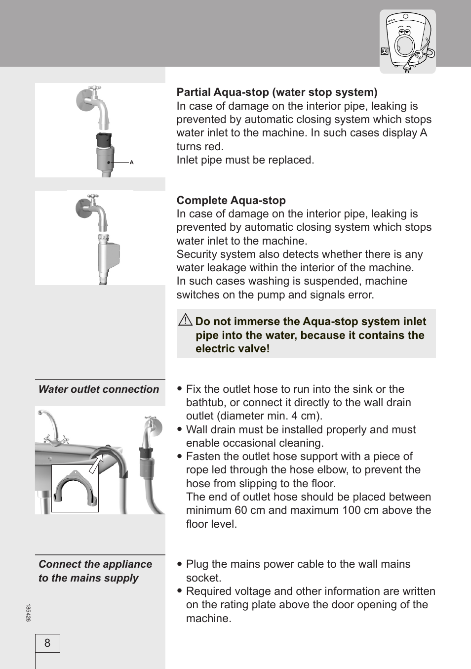 Smeg 185426 User Manual | Page 8 / 36