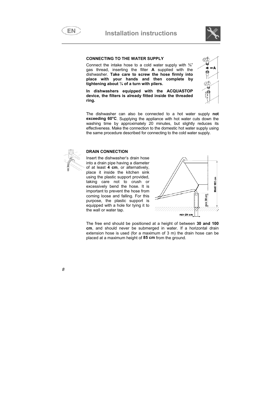 Installation instructions | Smeg SNZ414IS User Manual | Page 7 / 32