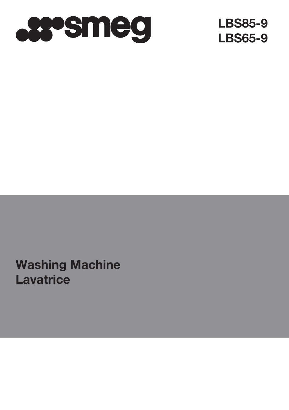 Smeg LAVATRICE LBS65-9 User Manual | 12 pages