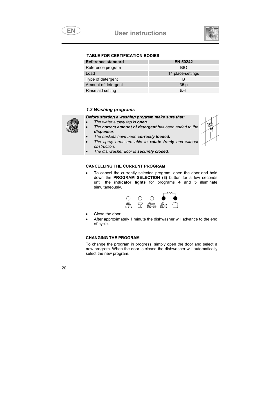User instructions | Smeg BLV1R User Manual | Page 7 / 37