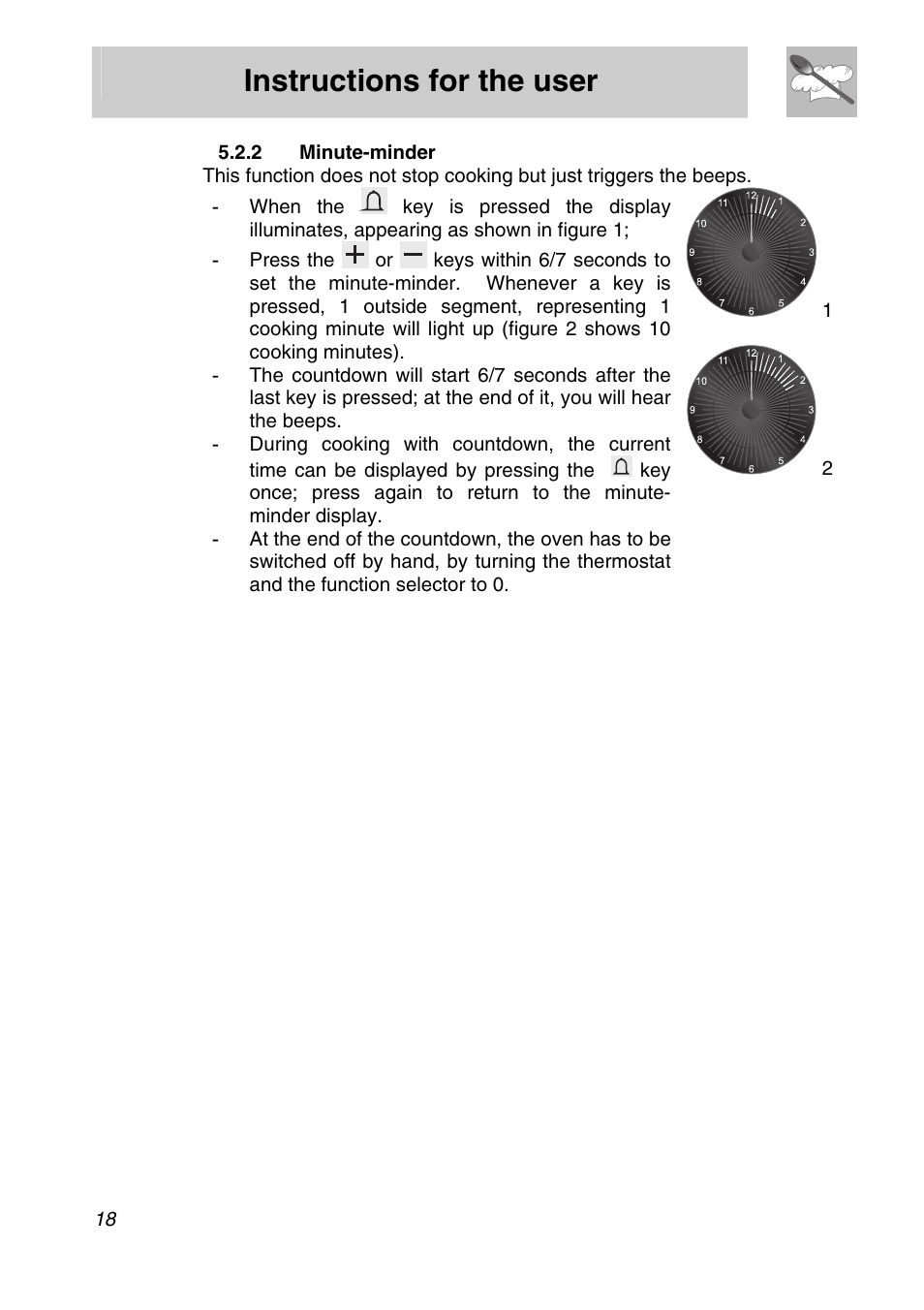Minute-minder, Instructions for the user | Smeg A11A-6 User Manual | Page 16 / 32