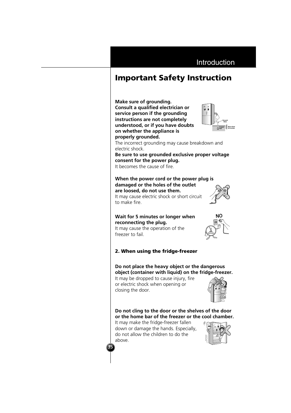 Important safety instruction, Introduction | Smeg LB30AFNF User Manual | Page 27 / 51