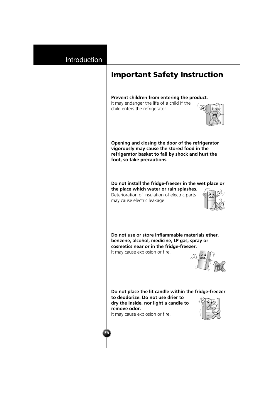 Important safety instruction, Introduction | Smeg LB30AFNF User Manual | Page 28 / 51
