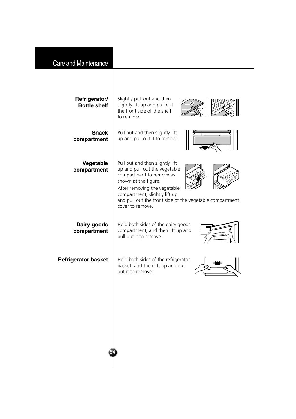 Care and maintenance | Smeg LB30AFNF User Manual | Page 46 / 51