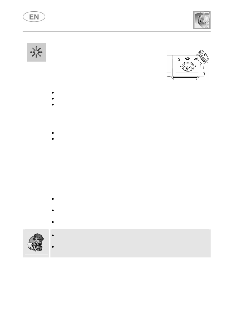 User instructions | Smeg LSA6245B User Manual | Page 19 / 35