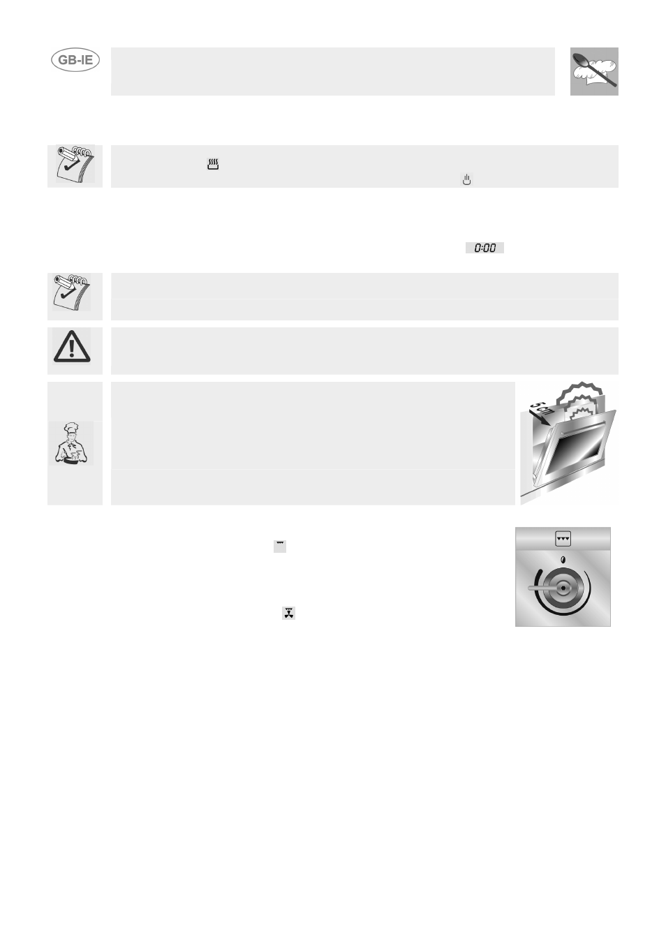 Use of the oven, Warnings and general advice, Use of the electric grill | Instructions for the user, 5 use of the oven, 1 warnings and general advice, 2 use of the electric grill | Smeg SUK61CMFX User Manual | Page 10 / 16