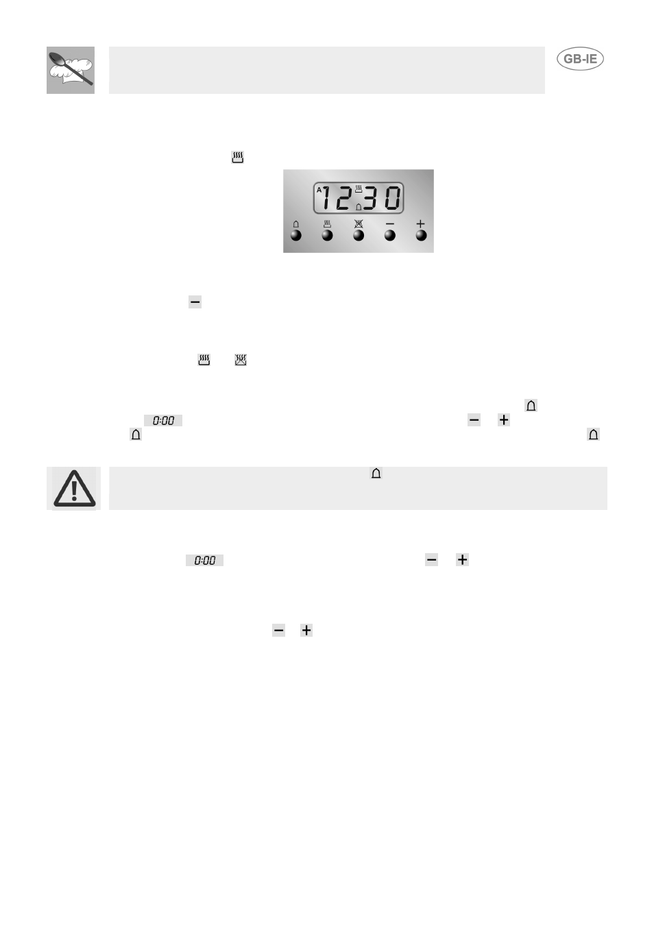 End of cooking, Adjusting alarm volume, Switching off the alarm | Minute counter, Cancellation of set data, Changing the set data, Instructions for the user, 4 end of cooking, 5 adjusting alarm volume, 6 switching off the alarm | Smeg SUK61CMFX User Manual | Page 13 / 16