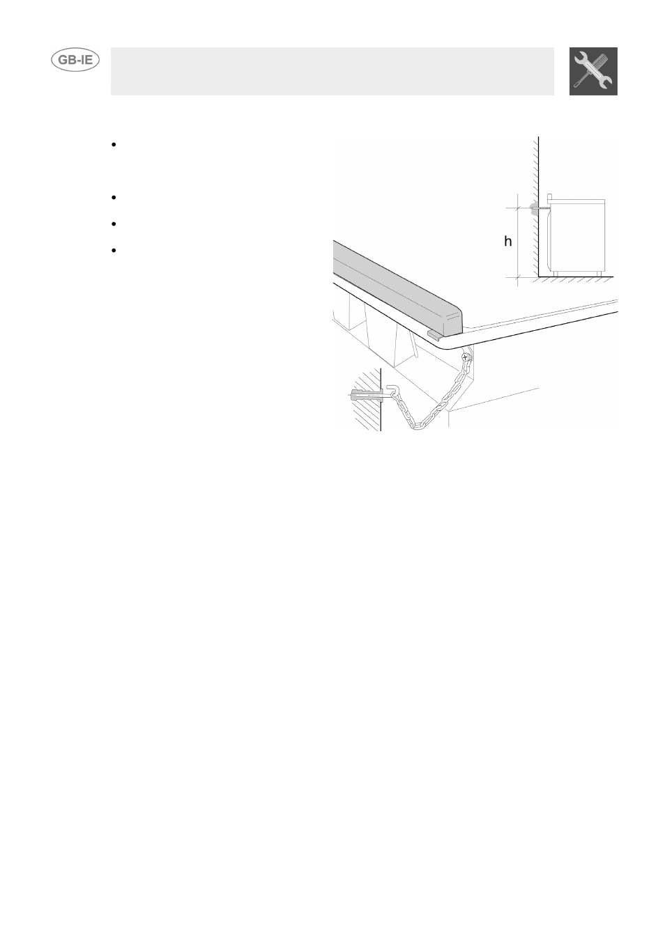 Wall fixing, Instructions for the installer | Smeg SUK61CMFX User Manual | Page 6 / 16