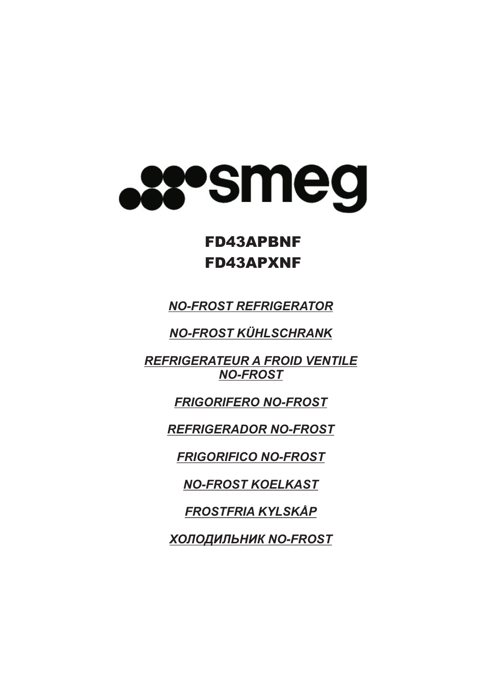 Smeg FD43APBNF User Manual | 15 pages