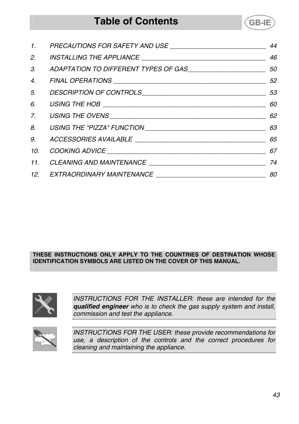 Smeg A5-6 User Manual | 39 pages