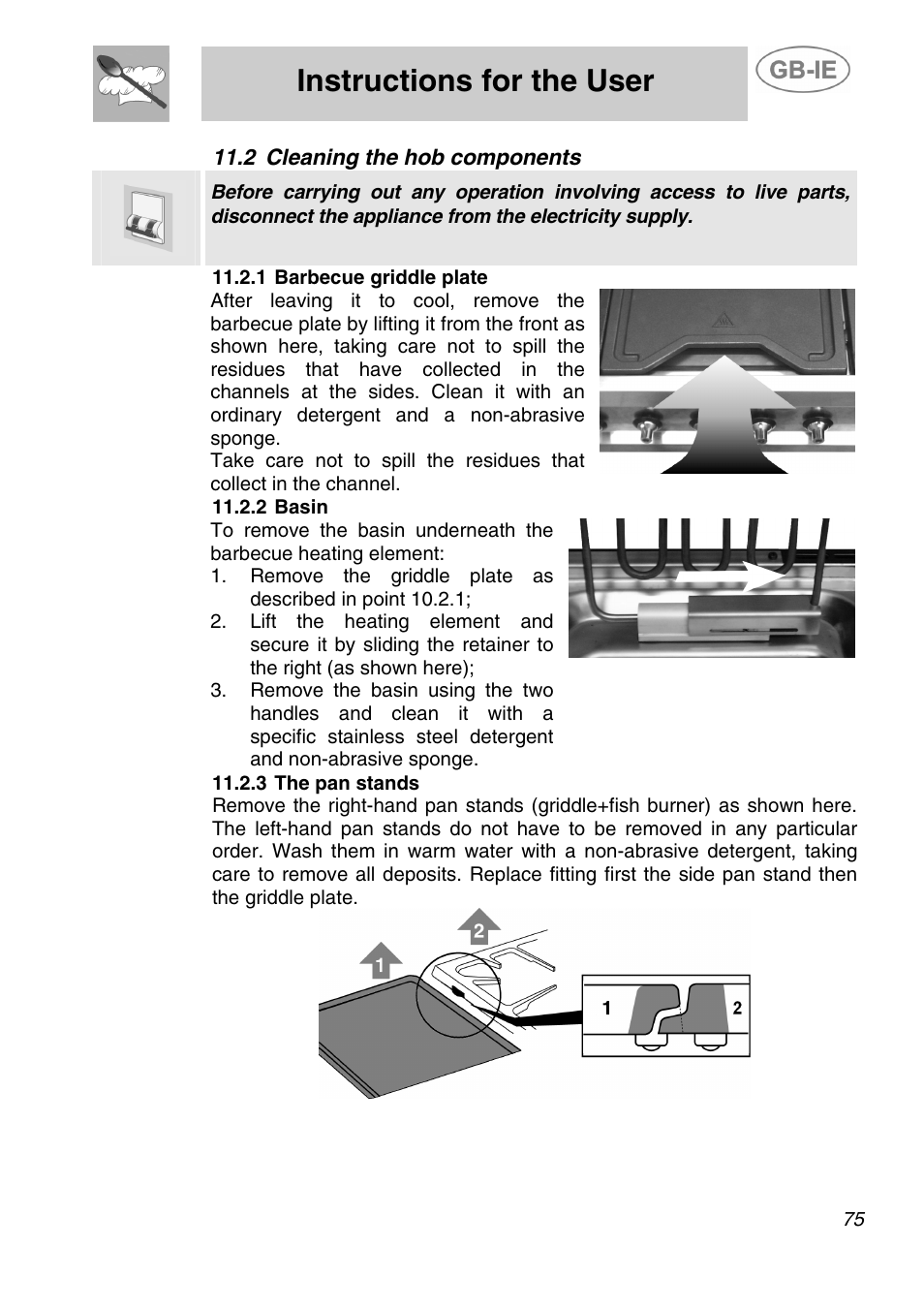 5 the plugs and thermocouples, Instructions for the user | Smeg A5-6 User Manual | Page 33 / 39