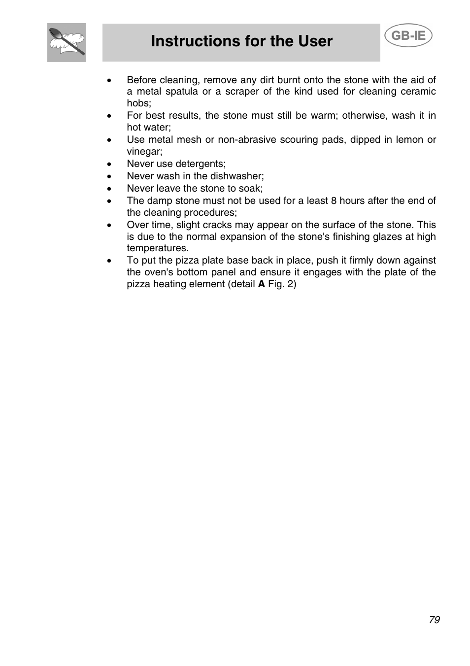 Extraordinary maintenance, 1 changing the light bulbs, Instructions for the user | Smeg A5-6 User Manual | Page 37 / 39