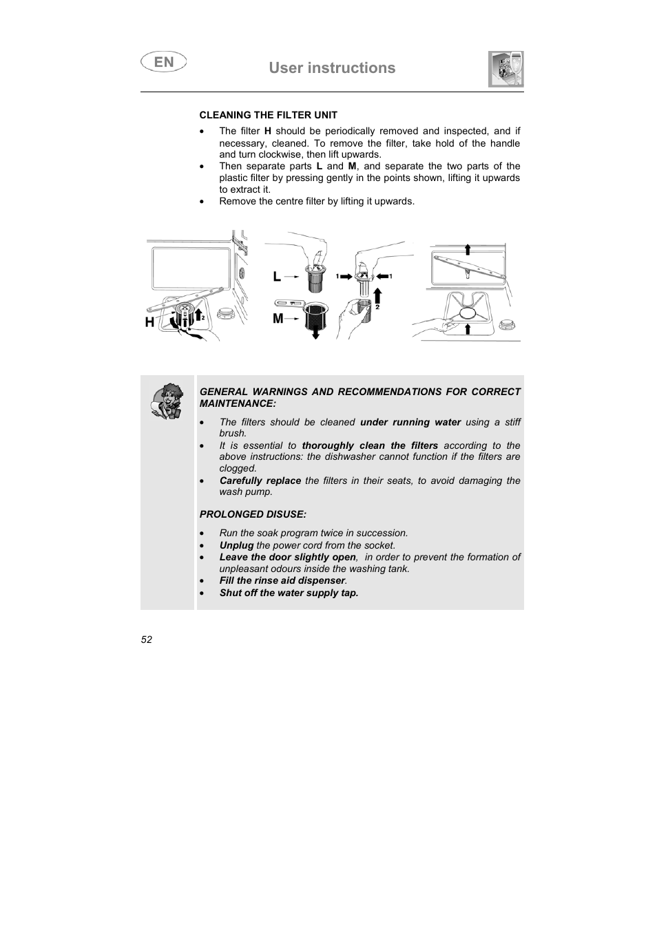 User instructions | Smeg IG40521X2 User Manual | Page 25 / 27