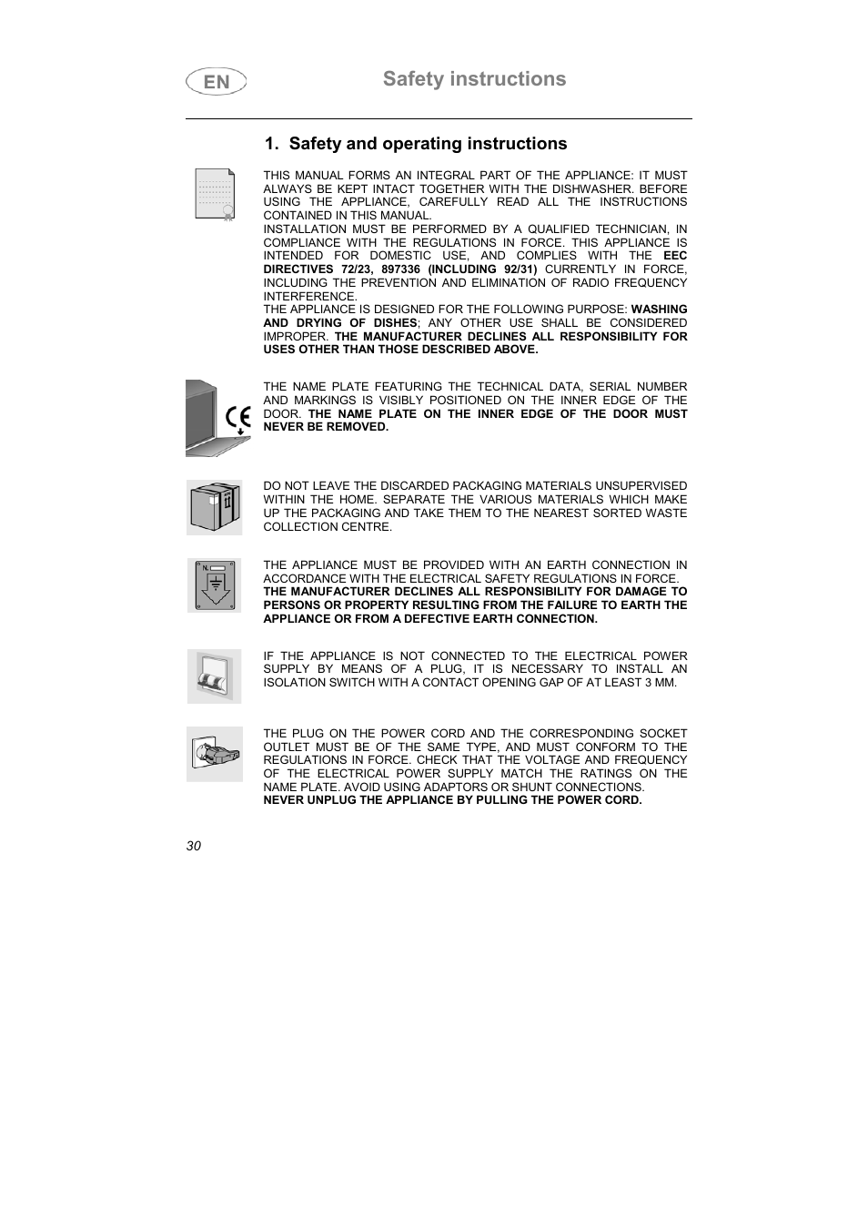 Safety instructions, Safety and operating instructions | Smeg IG40521X2 User Manual | Page 3 / 27