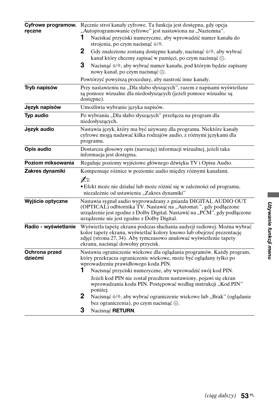 Sony KDL-40X4500 User Manual | Page 109 / 188