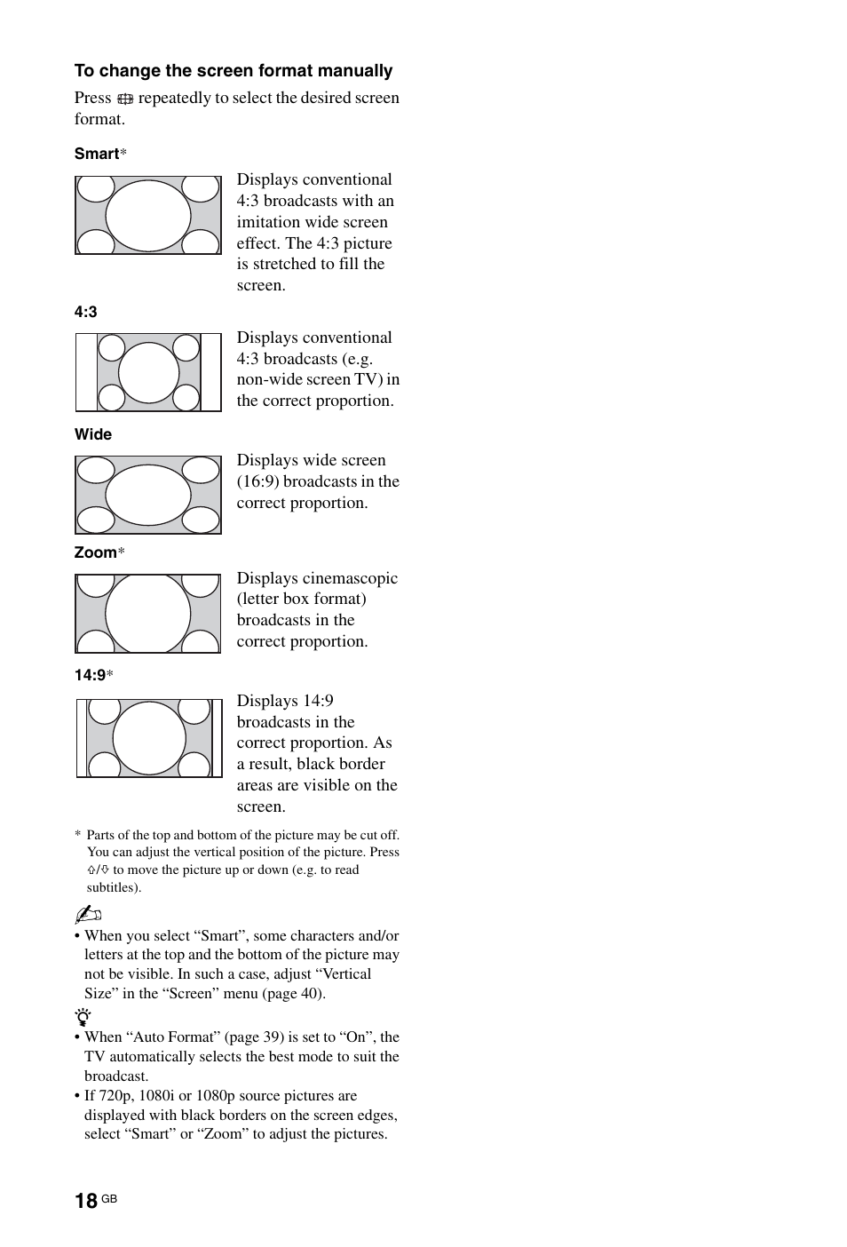 Sony KDL-40X4500 User Manual | Page 18 / 188