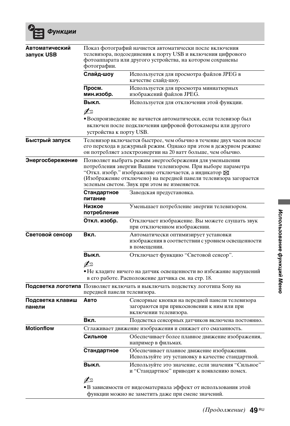 Sony KDL-40 Z4500 User Manual | Page 171 / 195