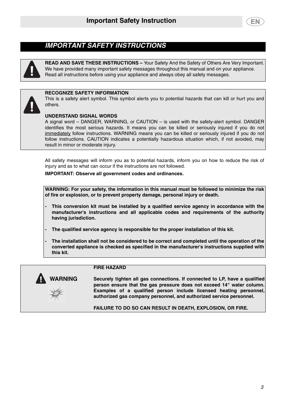 Smeg PGF75U3 User Manual | 5 pages