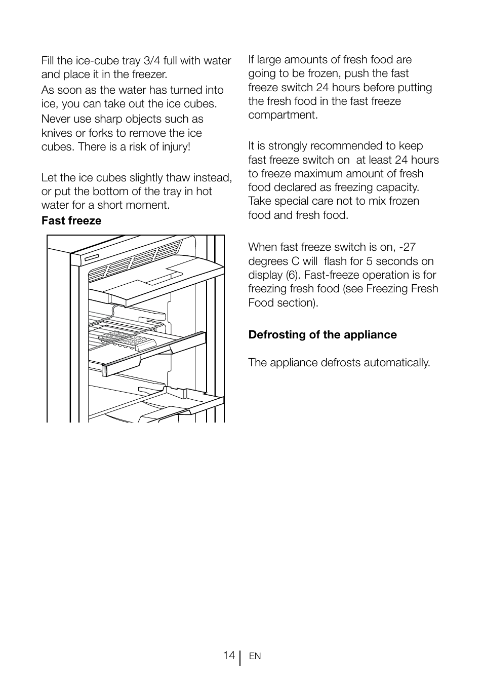 Smeg CV260PNF User Manual | Page 14 / 19