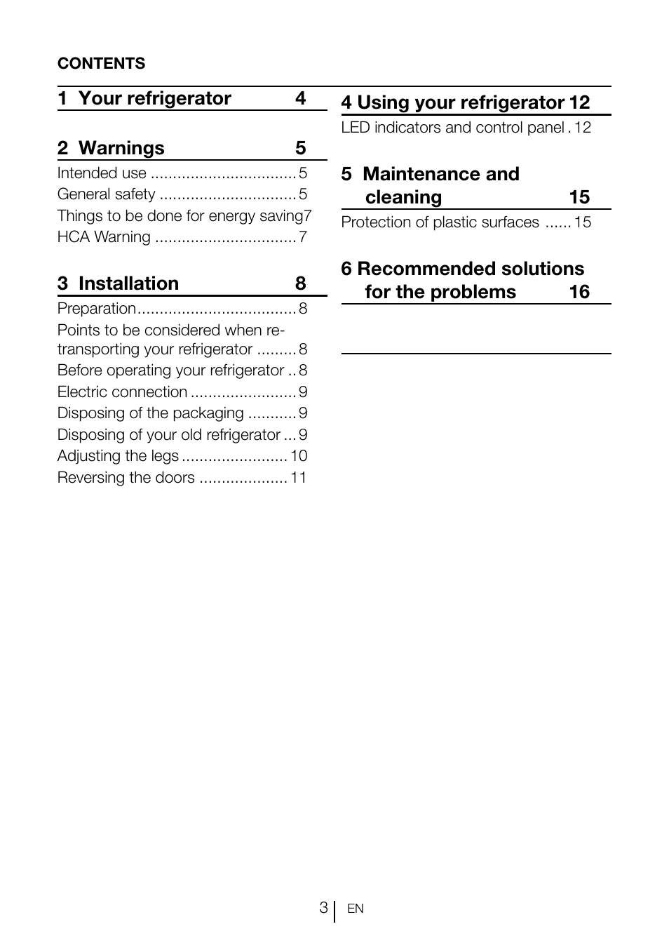 Smeg CV260PNF User Manual | Page 3 / 19