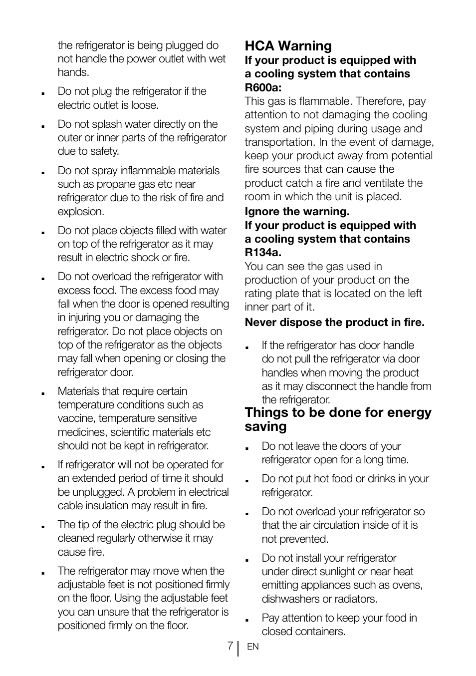 Smeg CV260PNF User Manual | Page 7 / 19