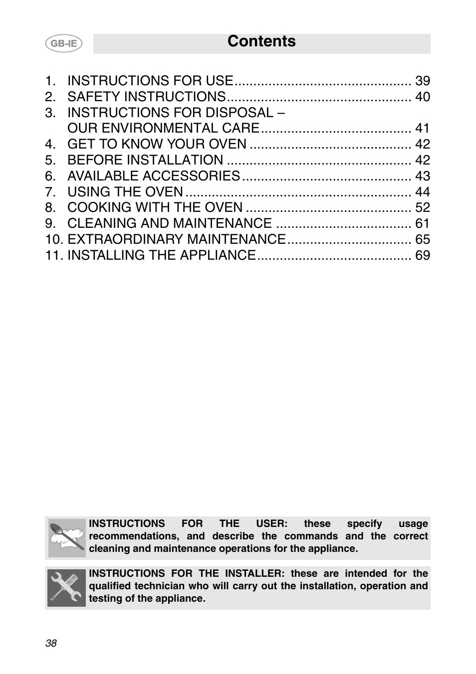 Smeg SCP111NE2 User Manual | 34 pages