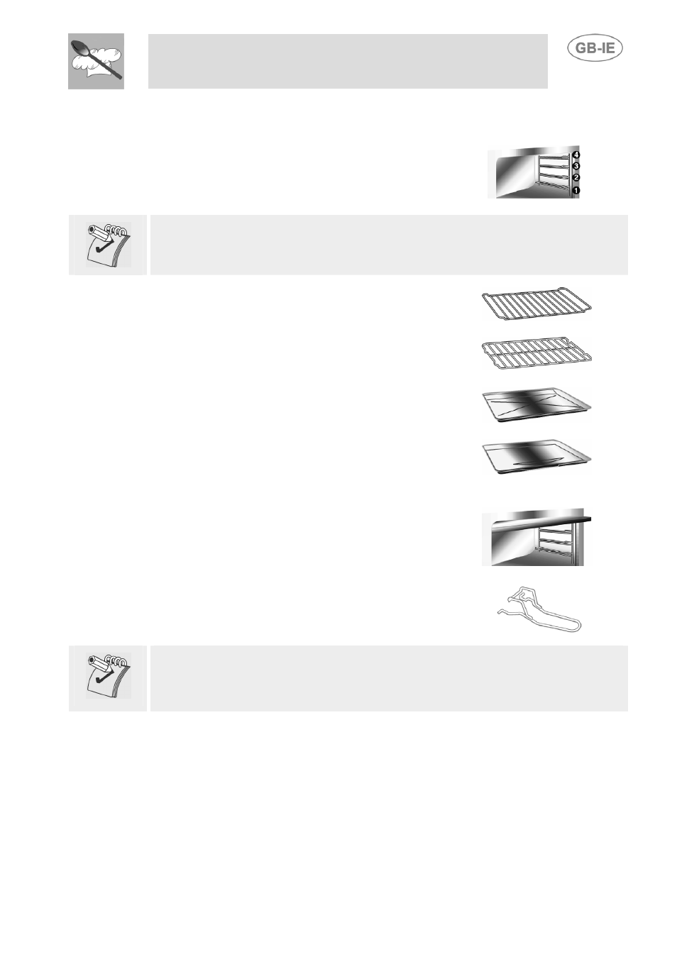 Available accessories, Instructions for the user | Smeg SDK380X-5 User Manual | Page 18 / 27