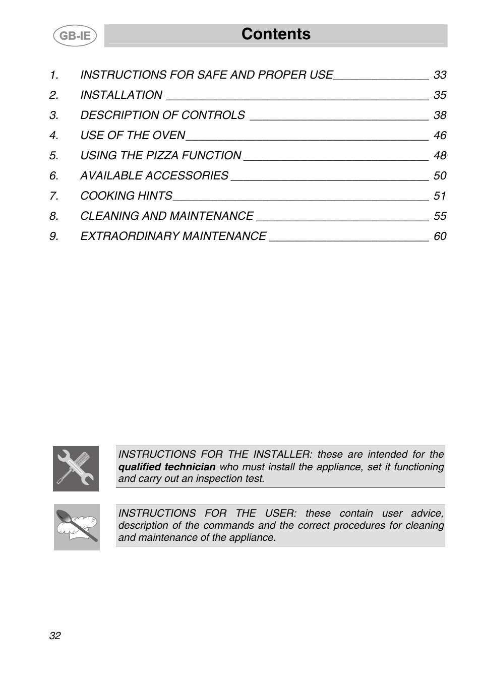 Smeg SC166PZ User Manual | 29 pages