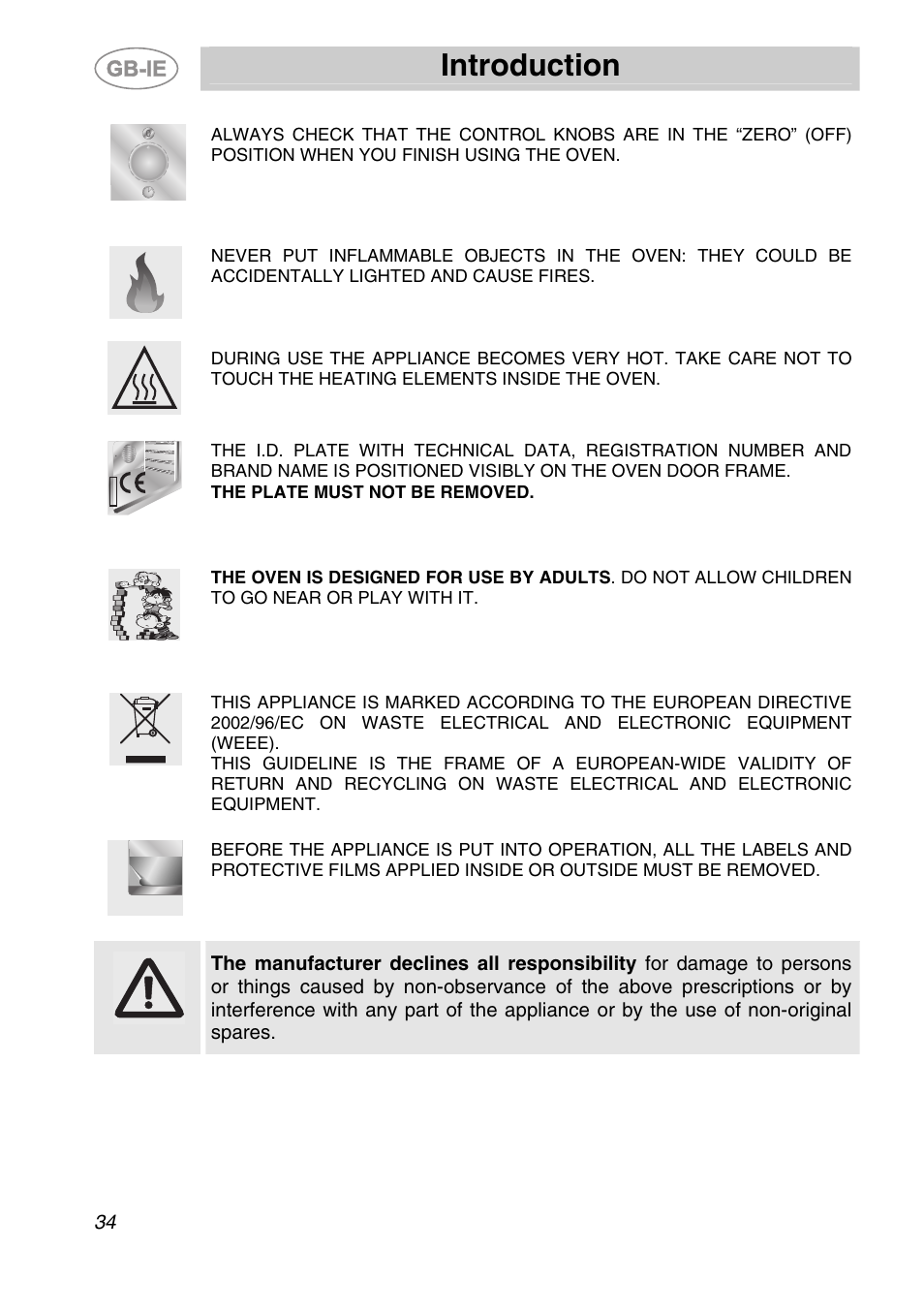 Introduction | Smeg SC166PZ User Manual | Page 3 / 29