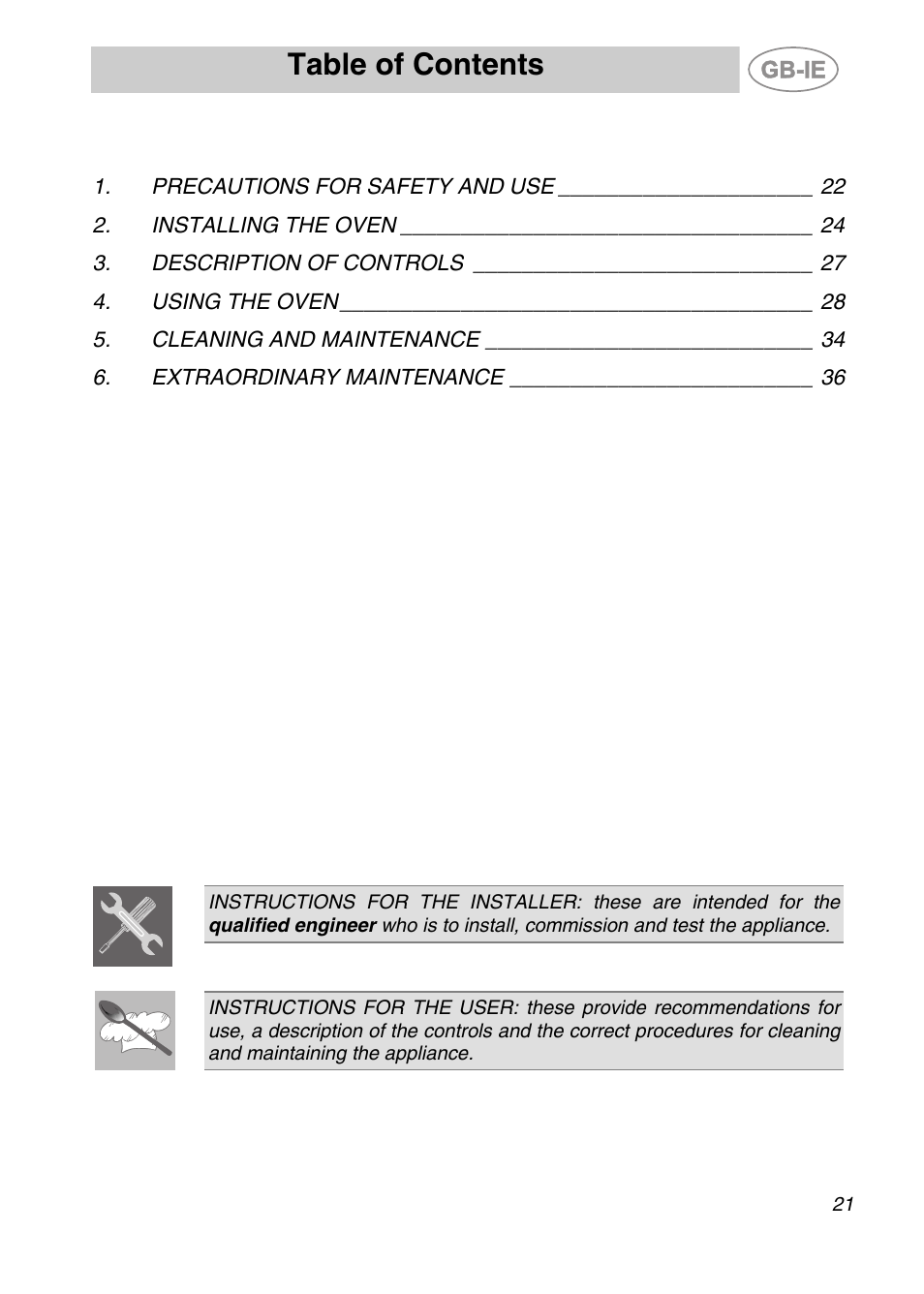 Smeg ALFA135V6 User Manual | 17 pages