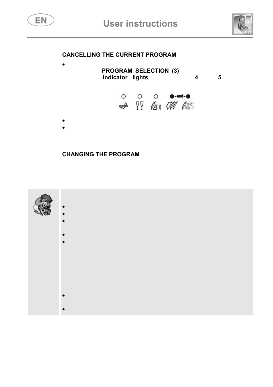 User instructions | Smeg ST147 User Manual | Page 15 / 48