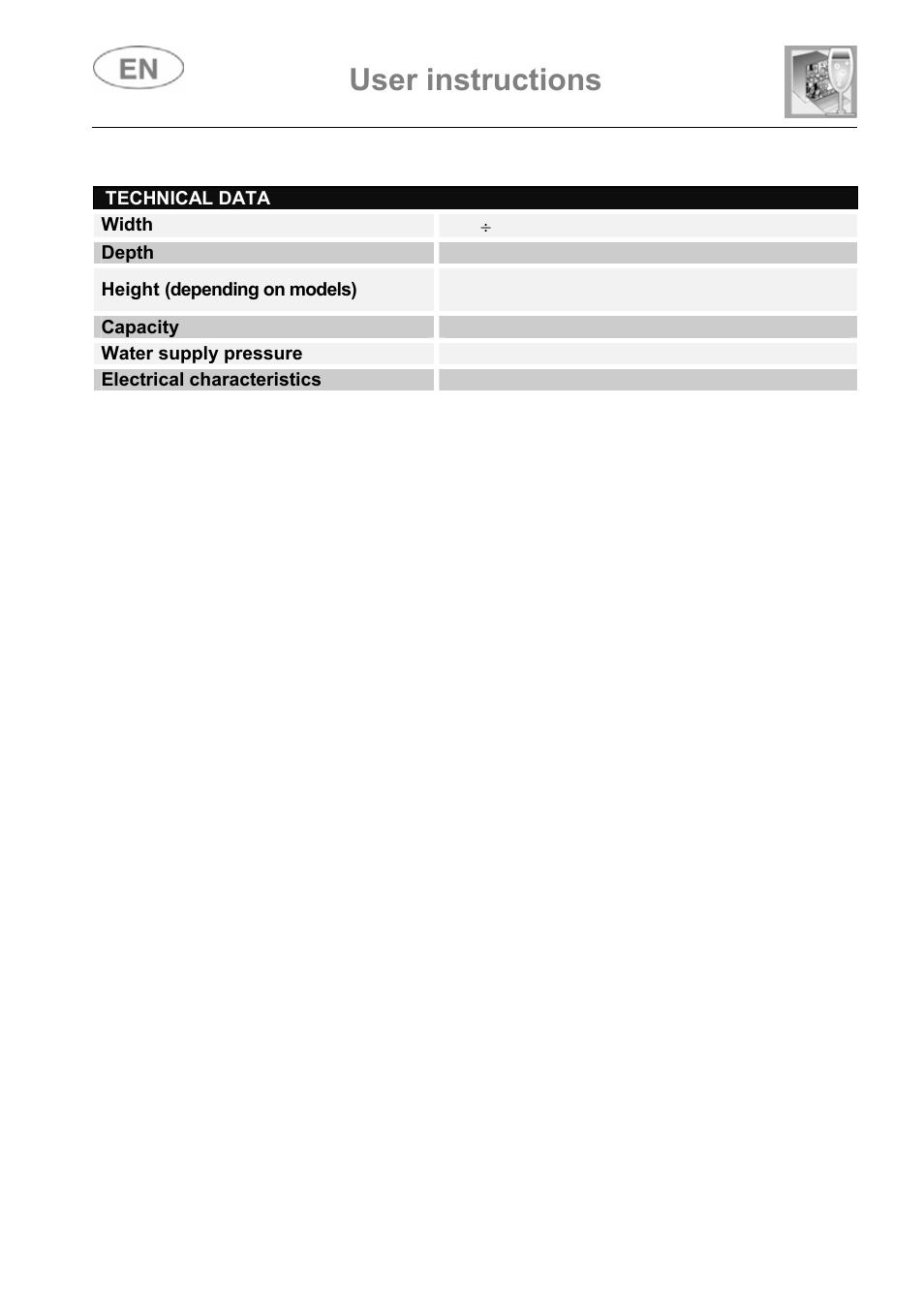 User instructions | Smeg ST147 User Manual | Page 37 / 48