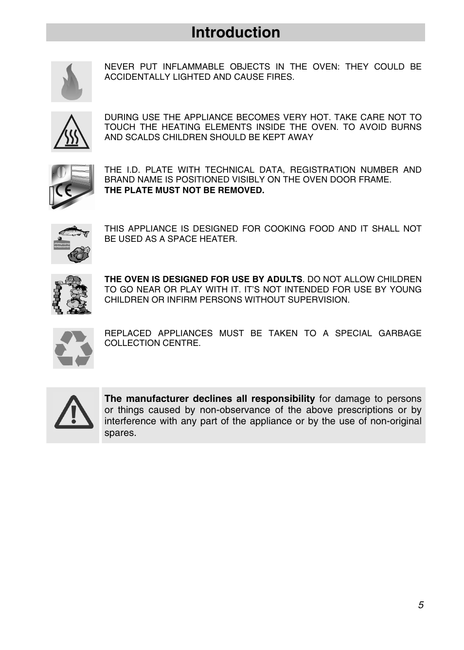 Introduction | Smeg SA301X User Manual | Page 3 / 20