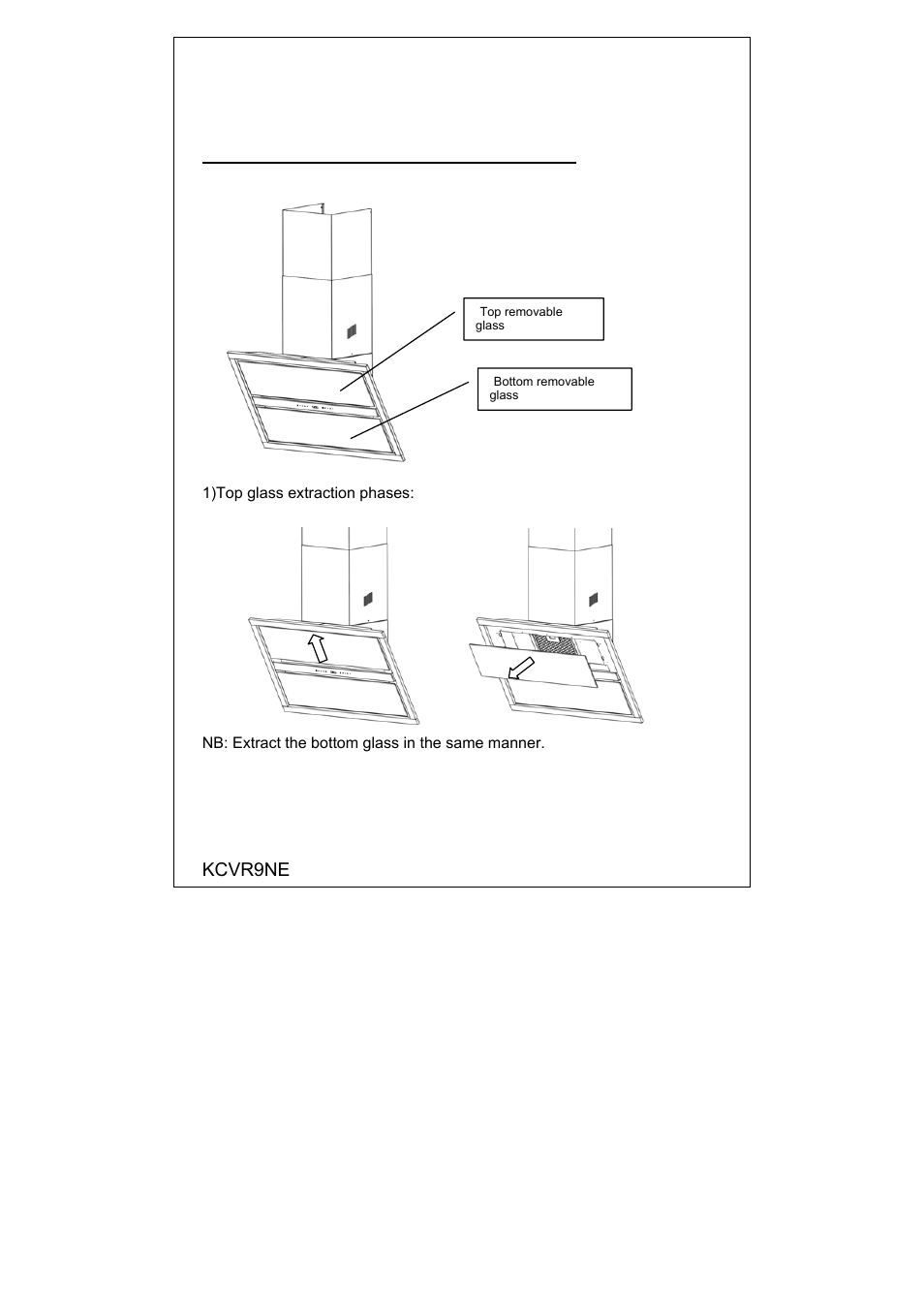 Grease filter extraction instructions | Smeg KCVR9NE User Manual | Page 3 / 8