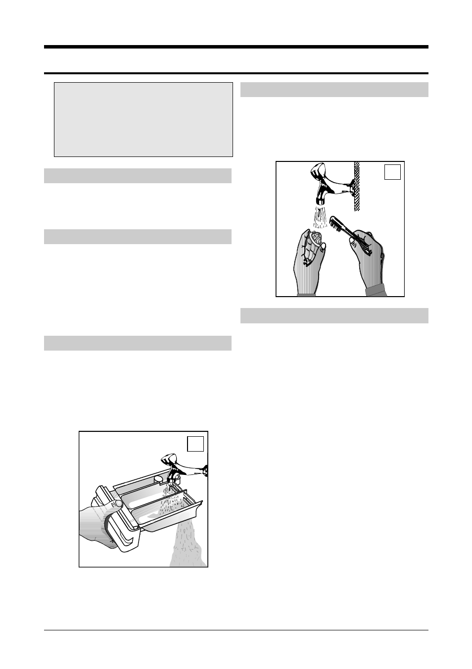 Cleaning and maintenance, Housing, Interior of the drum | Dispenser, Wire net in the inlet hose, Door gasket | Smeg WLB500T User Manual | Page 14 / 16