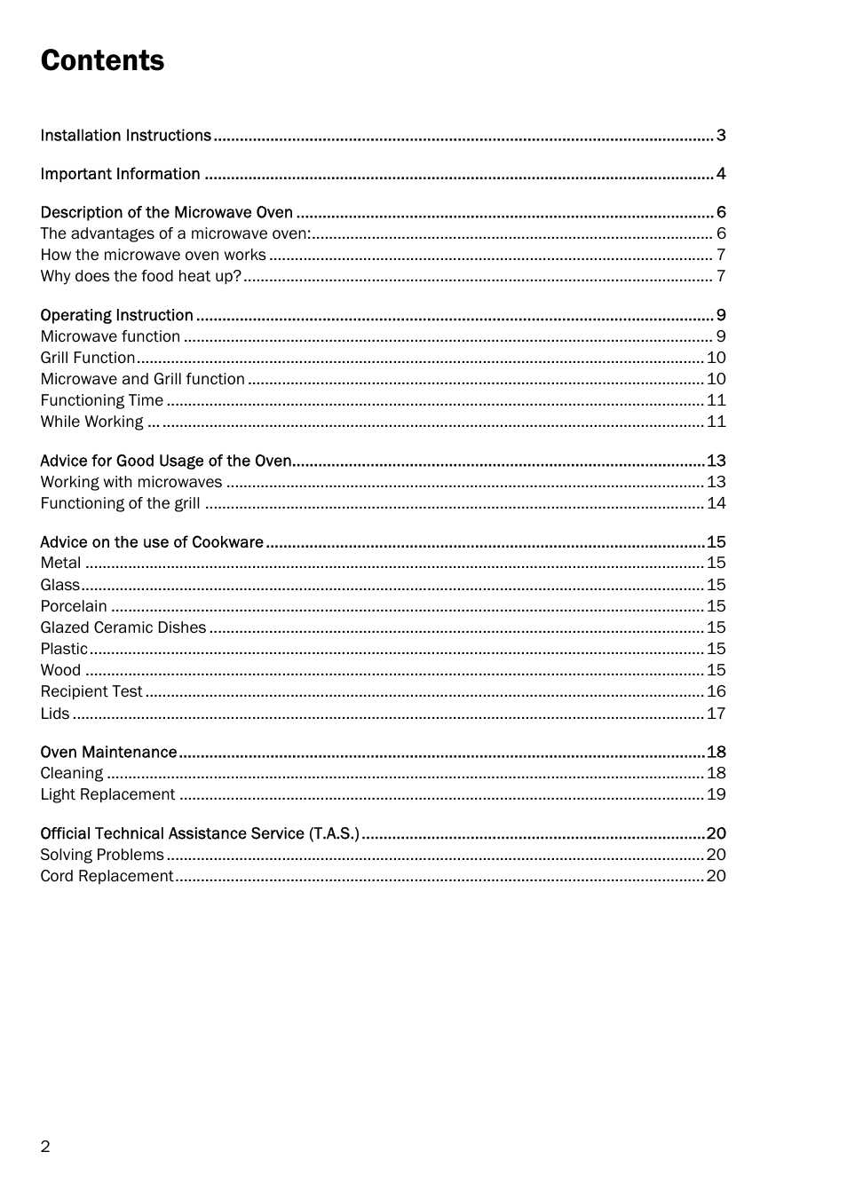 Smeg FME18EX User Manual | Page 4 / 25