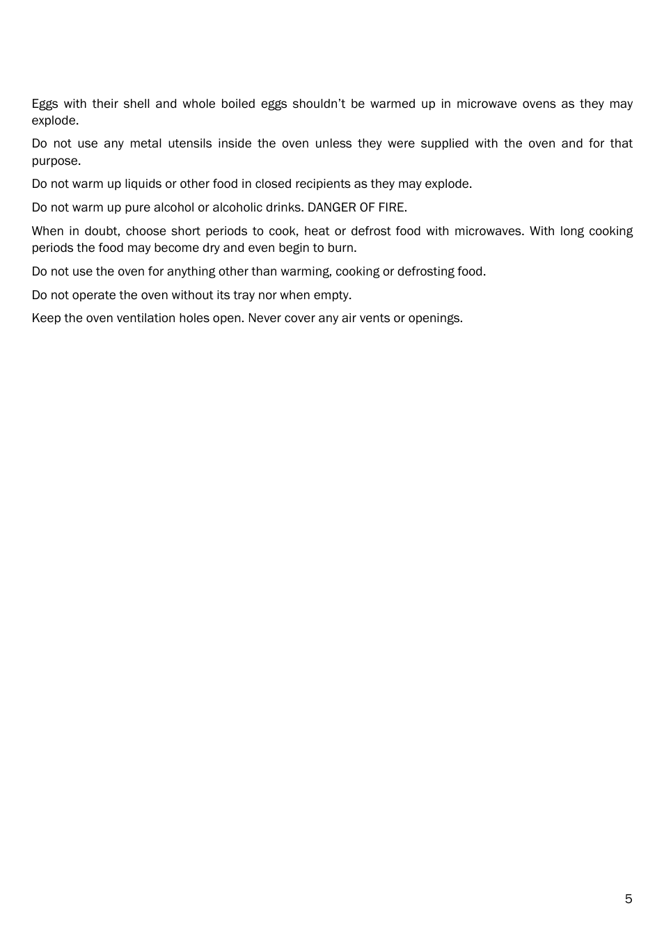 Description of the microwave oven | Smeg FME18EX User Manual | Page 7 / 25