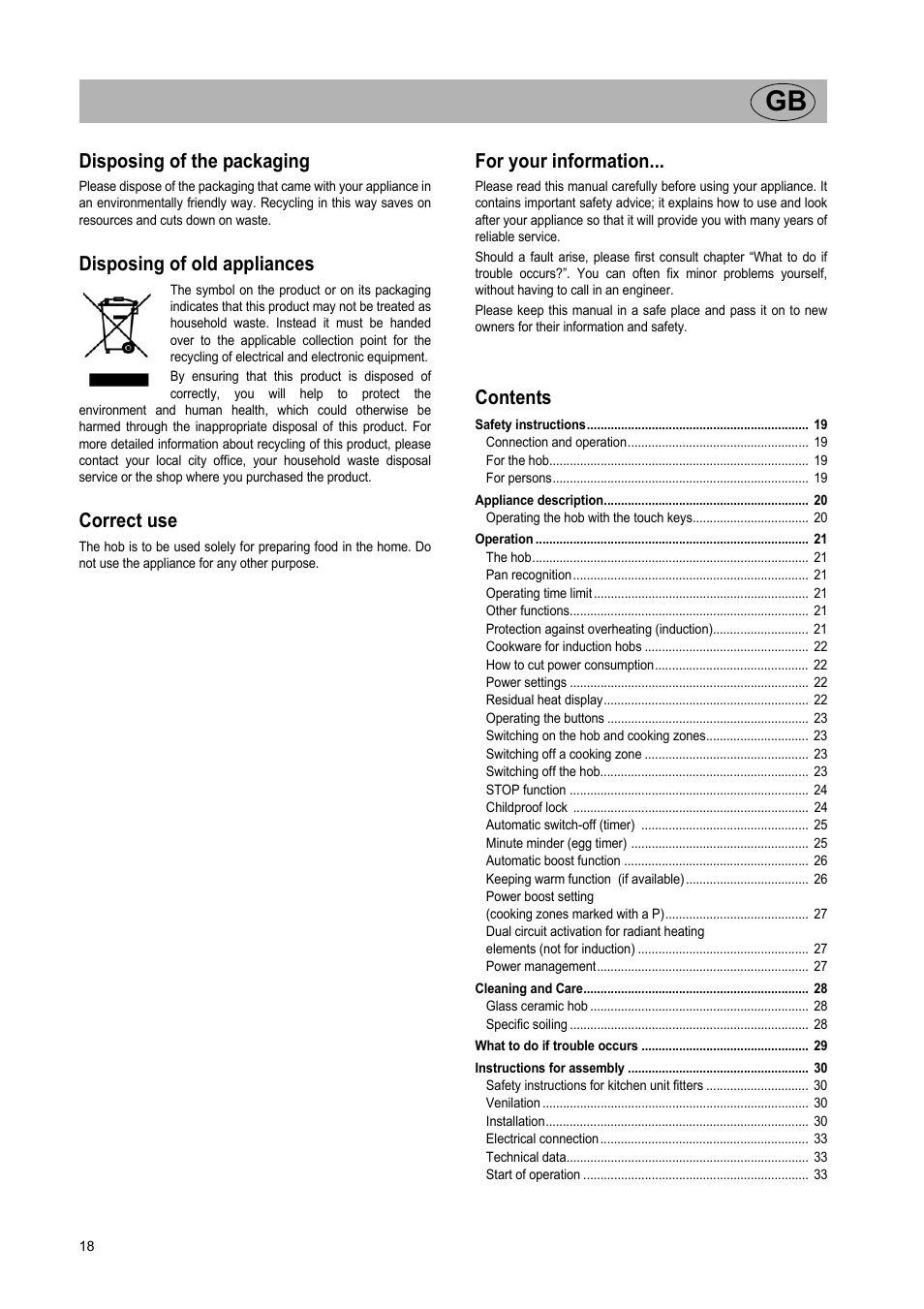 Smeg Glass Ceramic Induction Hob SE2642ID2 User Manual | Page 2 / 17