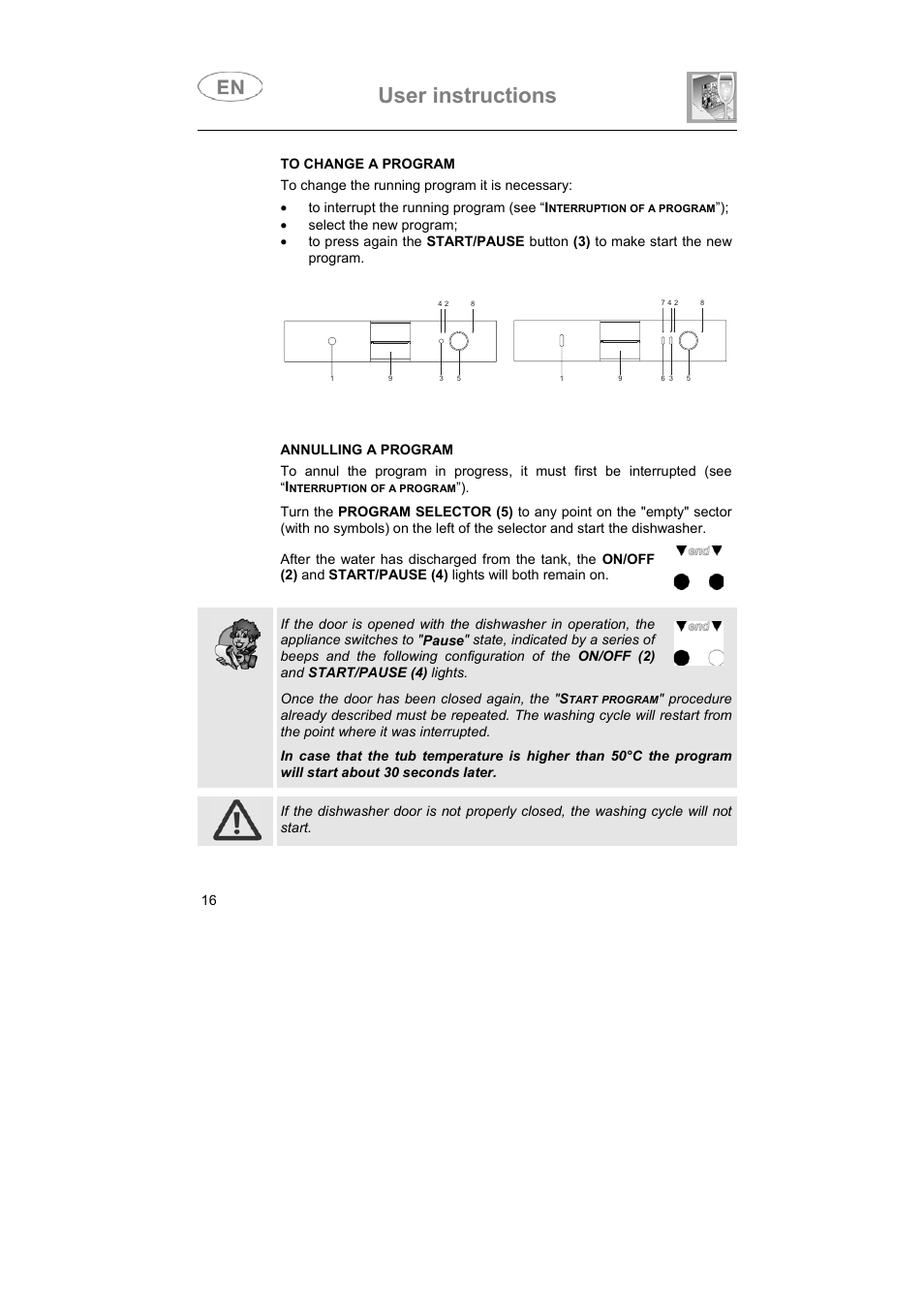 User instructions | Smeg 3LBA500 User Manual | Page 15 / 31