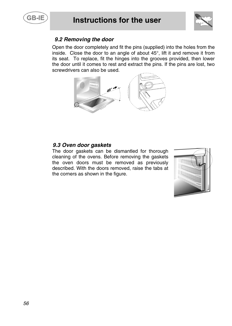 Instructions for the user | Smeg A42C-5 User Manual | Page 27 / 27