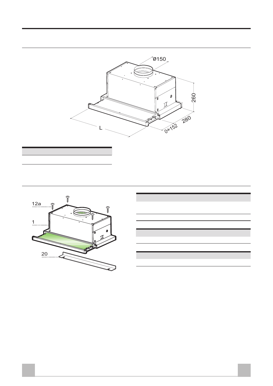 11 gb, Characteristics, Dimensions components | Smeg KSET96 User Manual | Page 11 / 44