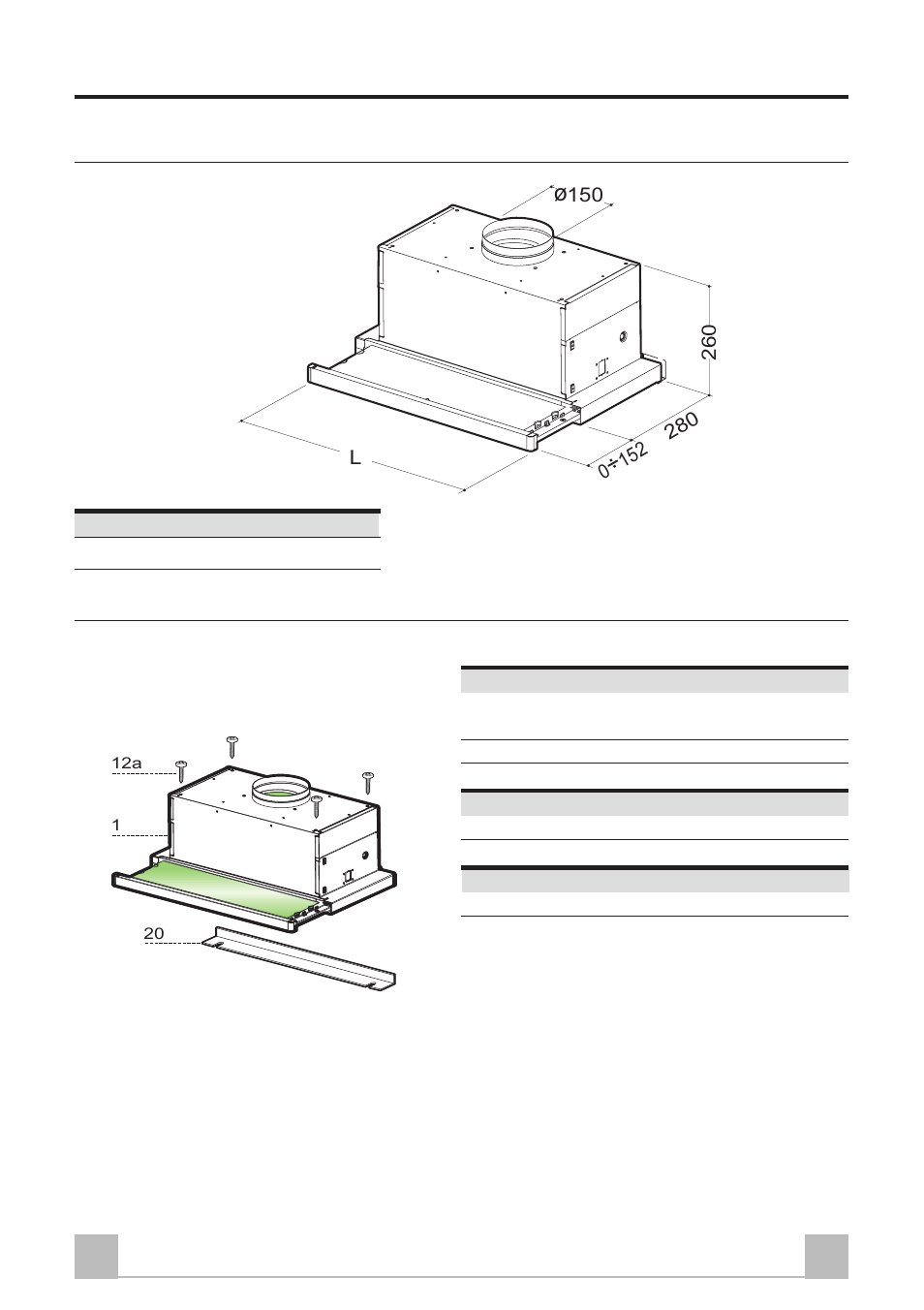 18 fr, Caracteristiques, Encombrement | Composants | Smeg KSET96 User Manual | Page 18 / 44