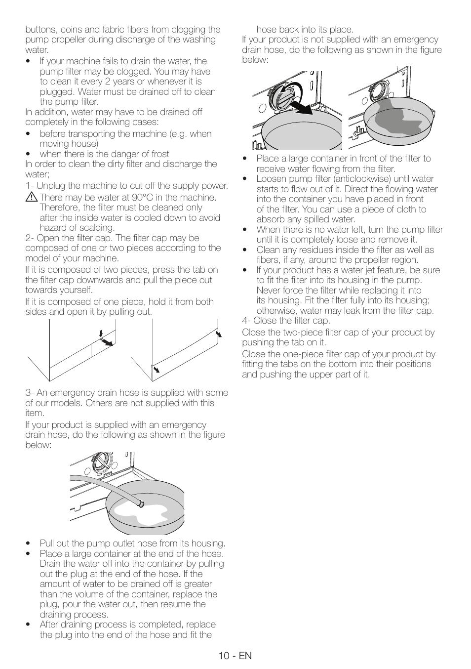 Smeg LAVATRICE LBS105F User Manual | Page 10 / 12